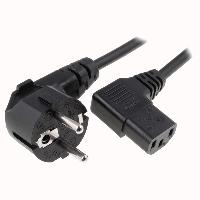 Cable - Connectique Pour Peripherique Cable alimentation Angulaire 90 degres IEC C13 1.8m Noir