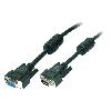 Cable - Connectique Pour Peripherique Cable D-Sub 15pin HD femelle D-Sub 15pin HD prise male 3m - Noir