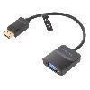 Cable - Connectique Pour Peripherique Cable D-Sub femelle vers DisplayPort male 0.15m noir