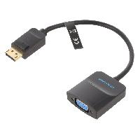 Cable - Connectique Pour Peripherique Cable D-Sub femelle vers DisplayPort male 0.15m noir