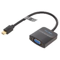 Cable - Connectique Pour Peripherique Cable D-Sub femelle vers mini DisplayPort male 0.15m noir