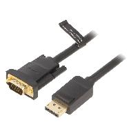 Cable - Connectique Pour Peripherique Cable D-Sub HD male DisplayPort male 3m - noir