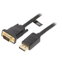 Cable - Connectique Pour Peripherique Cable D-Sub HD male DisplayPort male 5m noir