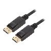 Cable - Connectique Pour Peripherique Cable de connexion DisplayPort 4K DP male vers DP male 2m - Noir