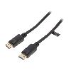 Cable - Connectique Pour Peripherique Cable DisplayPort 1.4 male des deux cotes 1m - Noir