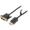 Cable - Connectique Pour Peripherique Cable DisplayPort male DVI-D male 1.5m noir