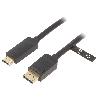 Cable - Connectique Pour Peripherique Cable DisplayPort male HDMI male 1m noir