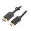 Cable - Connectique Pour Peripherique Cable DisplayPort male HDMI male 3m noir