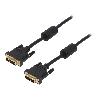 Cable - Connectique Pour Peripherique Cable dual link DVI-D -24+1- male des deux cotes 3m - Noir