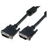 Cable - Connectique Pour Peripherique Cable dual link DVI-D -24-1- prise male des deux cotes 2m - Noir