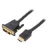 Cable - Connectique Pour Peripherique Cable DVI-D -18-1- prise male HDMI prise male Full HD 2m - Noir