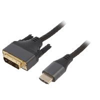 Cable - Connectique Pour Peripherique Cable DVI-D male HDMI male 1.8m noir