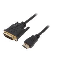Cable - Connectique Pour Peripherique Cable DVI-D male HDMI male 3m noir