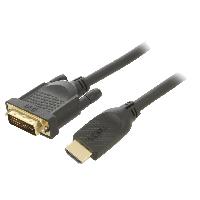 Cable - Connectique Pour Peripherique Cable DVI-D male HDMI male 3m noir