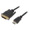 Cable - Connectique Pour Peripherique Cable DVI-D male HDMI male 4.5m noir