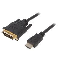Cable - Connectique Pour Peripherique Cable DVI-D male HDMI male 4.5m noir