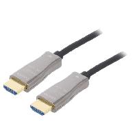 Cable - Connectique Pour Peripherique Cable HDCP 1.4 HDCP 2.2 HDMI 2.0 optique UHD 4K 10m - Noir