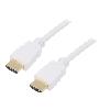 Cable - Connectique Pour Peripherique Cable HDCP 2.2 HDMI 1.4 male des deux cotes 3m blanc