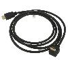 Cable - Connectique Pour Peripherique Cable HDCP 2.2 HDMI 2.0 male 270o 2m noir