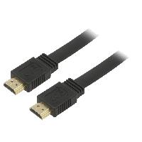 Cable - Connectique Pour Peripherique Cable HDCP 2.2 HDMI 2.0 male des deux cotes 1.5m noir