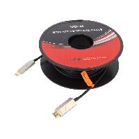 Cable - Connectique Pour Peripherique Cable HDCP 2.2 HDMI 2.0 male des deux cotes 20m noir