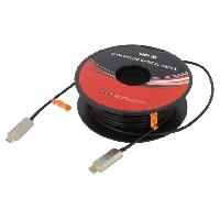 Cable - Connectique Pour Peripherique Cable HDCP 2.2 HDMI 2.0 male des deux cotes 30m noir
