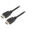 Cable - Connectique Pour Peripherique Cable HDCP 2.2.HDMI 2.0 male des deux cotes 5m - noir