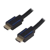 Cable - Connectique Pour Peripherique Cable HDCP 2.2 HDMI 2.0 male des deux cotes 7.5m - Noir