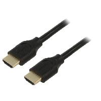 Cable - Connectique Pour Peripherique Cable HDCP 2.2 HDMI 2.1 male des deux cotes 0.5m noir