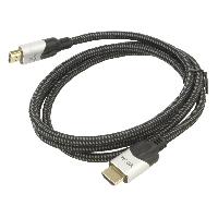 Cable - Connectique Pour Peripherique Cable HDCP 2.2 HDMI 2.1 male des deux cotes 1.5m noir