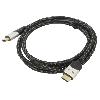 Cable - Connectique Pour Peripherique Cable HDCP 2.2 HDMI 2.1 male des deux cotes 2m noir