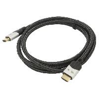 Cable - Connectique Pour Peripherique Cable HDCP 2.2 HDMI 2.1 male des deux cotes 2m noir