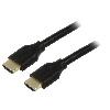 Cable - Connectique Pour Peripherique Cable HDCP 2.2 HDMI 2.1 male des deux cotes 3m noir