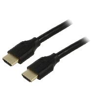 Cable - Connectique Pour Peripherique Cable HDCP 2.2 HDMI 2.1 male des deux cotes 3m noir