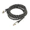 Cable - Connectique Pour Peripherique Cable HDCP 2.2HDMI 2.1 male des deux cotes 3m noir