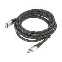 Cable - Connectique Pour Peripherique Cable HDCP 2.2HDMI 2.1 male des deux cotes 3m noir