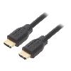 Cable - Connectique Pour Peripherique Cable HDCP HDMI 2.0 male des deux cotes 5m noir