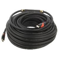 Cable - Connectique Pour Peripherique Cable HDMI 1.4 male des deux cotes 30m noir