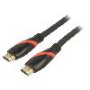 Cable - Connectique Pour Peripherique Cable HDMI 1.4 male des deux cotes 3m noir