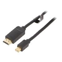 Cable - Connectique Pour Peripherique Cable HDMI 1.4 male mini DisplayPort male 2m noir