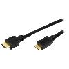 Cable - Connectique Pour Peripherique Cable HDMI 1.4 male mini HDMI prise male 1.5m - Noir