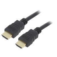 Cable - Connectique Pour Peripherique Cable- HDMI 2.0- HDMI prise.de deux cotes- PVC- 3m- noir- 30AWG
