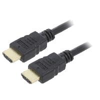 Cable - Connectique Pour Peripherique Cable HDMI 2.0 male des deux cotes 0.5m noir