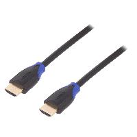 Cable - Connectique Pour Peripherique Cable HDMI 2.0 male des deux cotes 4K 3D UHD 3m - Noir