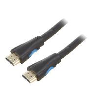Cable - Connectique Pour Peripherique Cable HDMI 2.0 prise male des deux cotes 1m - Noir