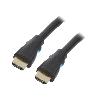 Cable - Connectique Pour Peripherique Cable HDMI 2.0 prise male des deux cotes UHD 4K 3D 1.5m - Noir