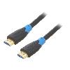 Cable - Connectique Pour Peripherique Cable HDMI 2.0 prise male des deux cotes UHD 4K 3D 1m - Noir