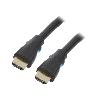 Cable - Connectique Pour Peripherique Cable HDMI 2.0 prise male des deux cotes UHD 4K 3D 1m - Noir