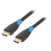 Cable - Connectique Pour Peripherique Cable HDMI 2.0 prise male des deux cotes UHD 4K 3D 3m - Noir