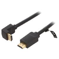 Cable - Connectique Pour Peripherique Cable HDMI 2.0 prise male HDMI prise male 90o UHD 4K 3D 1.5m - Noir Cable - Connectique Pour Peripherique Cable HDMI 2.0 prise male HDMI prise male 90o UHD 4K 3D 1.5m - Noir